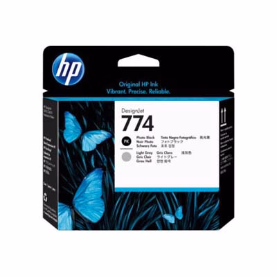Immagine di Testina stampa HP 774 P2W00A nero foto + grigio ch