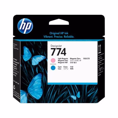 Immagine di Testina stampa HP 774 P2V98A magenta ch + ciano ch