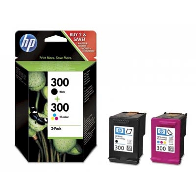Immagine di Inkjet hp 300 cn637ee nero+tricromia 200 copie