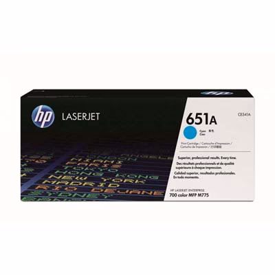 Immagine di Toner Laser HP 651A CE341A ciano 16000 copie