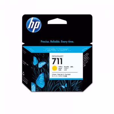 Immagine di Inkjet HP 711 CZ136A giallo 29x3 ml
