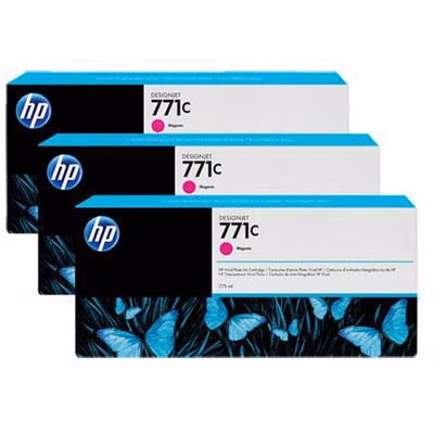 Immagine di Inkjet HP 771C B6Y33A magenta 775x3 ml