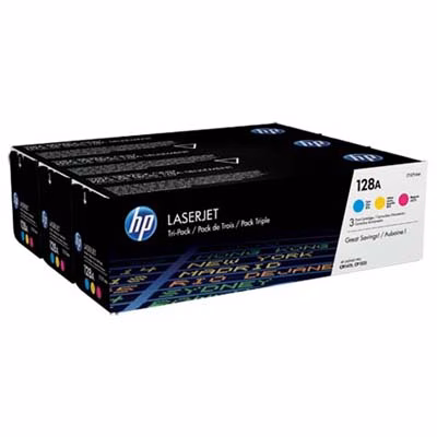 Immagine di Kit 3 Toner Laser HP 128A CF371AM 1300 copie