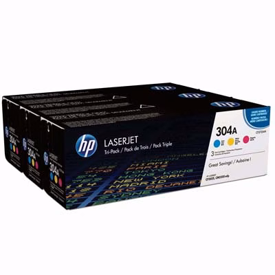 Immagine di Kit 3 Toner Laser HP 304A CF372AM 2800 copie
