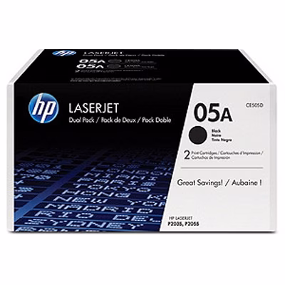 Immagine di Toner Laser HP 05A CE505D nero 2300 copie - 2 pz