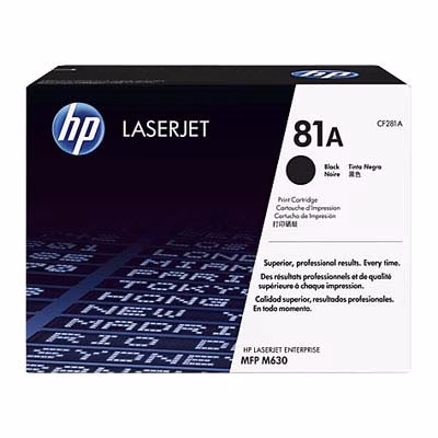 Immagine di Toner Laser HP 81A CF281A nero 10500 copie