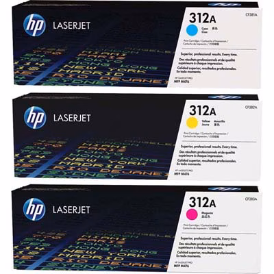 Immagine di Kit 3 Toner Laser HP 312A CF440AM 2700 copie