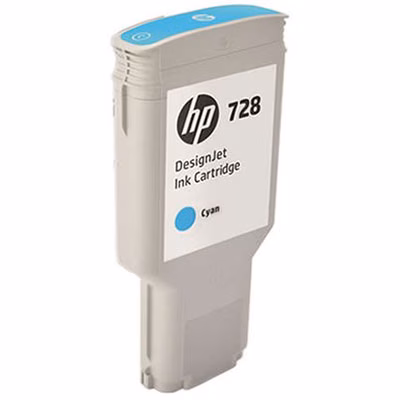 Immagine di Inkjet HP 728 F9K17A ciano 300 ml