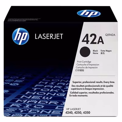 Immagine di Toner Laser HP 42A Q5942A nero 10000 copie