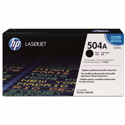 Immagine di Toner Laser HP 504A CE250A nero 5000 copie