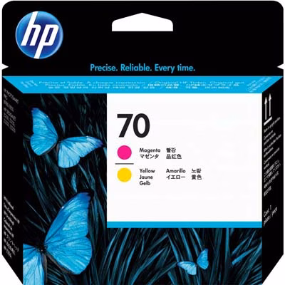 Immagine di Testina di stampa hp 70 c9406a magenta+giallo 130 copie
