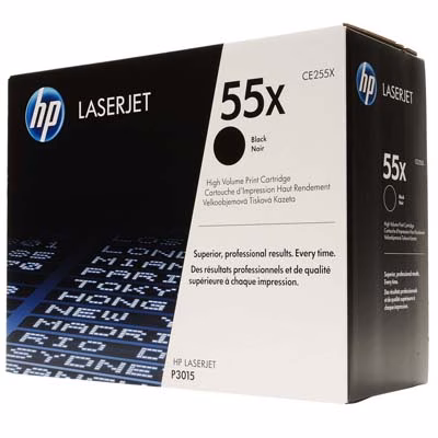 Immagine di Toner Laser HP 55X CE255X nero 12500 copie