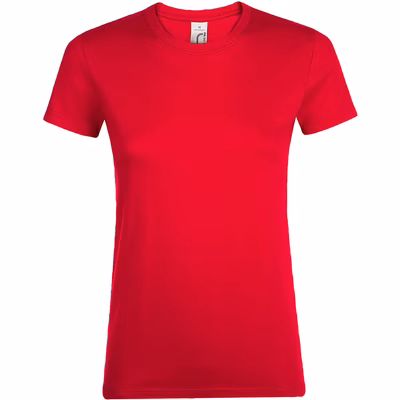 Immagine di T-shirt manica corta girocollo donna SOL'S REGENT colore rosso taglia XXL