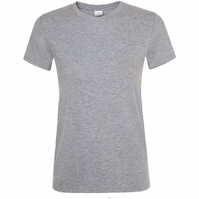 Immagine di T-shirt manica corta girocollo donna SOL'S REGENT colore grigio medio melange taglia M
