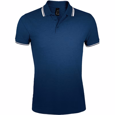 Immagine di Polo manica corta SOL'S PASADENA UOMO colore blu navy/bianco taglia S