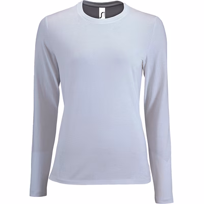 Immagine di T-Shirt manica lunga SOL'S IMPERIAL LSL DONNA colore bianco taglia L