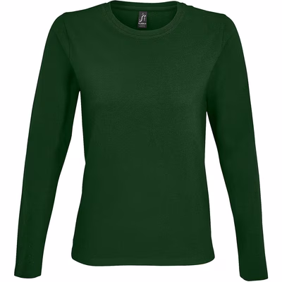 Immagine di T-Shirt manica lunga SOL'S IMPERIAL LSL DONNA colore verde taglia L