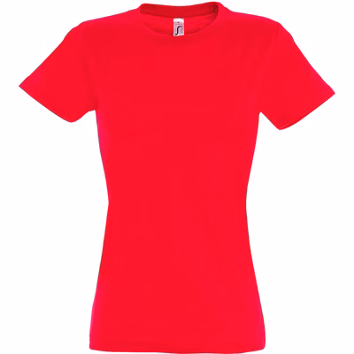 Immagine di T-Shirt manica corta SOL'S IMPERIAL DONNA colore rosso taglia S