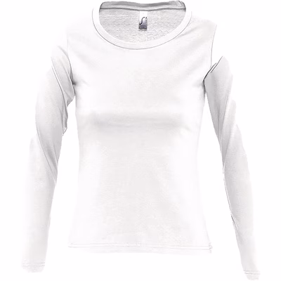 Immagine di T-Shirt manica lunga SOL'S MAJESTIC colore bianco taglia L