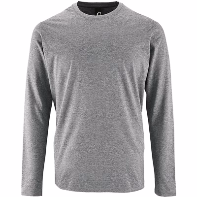 Immagine di T-Shirt manica lunga SOL'S IMPERIAL LSL UOMO colore grigio medio melange taglia XS