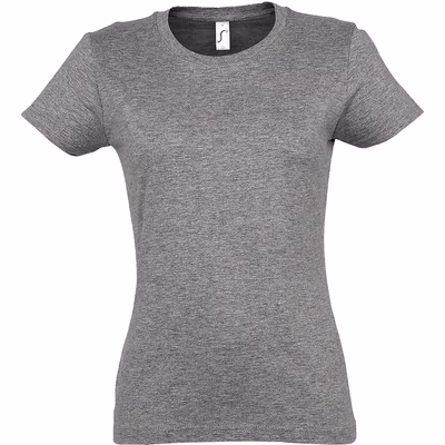 Immagine di T-Shirt manica corta SOL'S IMPERIAL DONNA colore grigio medio melange taglia S