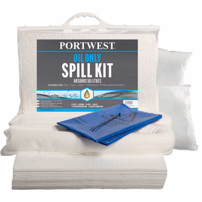 Immagine di Kit assobente per olio da 50 litri colore bianco
