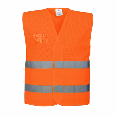 Immagine di Gilet mezza rete alta visibilità PORTWEST C494 colore arancione taglia S/M