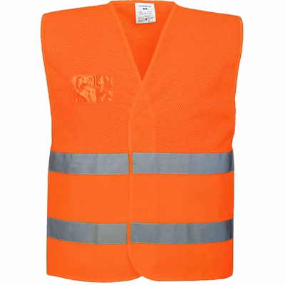 Immagine di Gilet mezza rete alta visibilità PORTWEST C494 colore arancione taglia L-XL