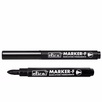 Immagine di Pennarello permanent ELICA MARKER-F punta conica colore nero