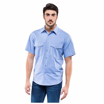 Immagine di Camicia manica corta azzurro taglia XL