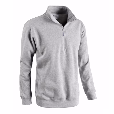 Immagine di Felpa mezza zip SOTTOZERO SMASH cotone/poliestere colore grigio taglia L