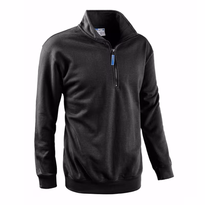 Immagine di Felpa mezza zip SOTTOZERO SMASH cotone/poliestere colore nero taglia XL