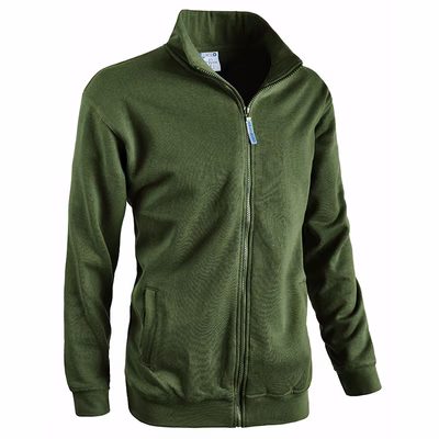 Immagine di Felpa zip lunga SOTTOZERO JUMP colore verde taglia XXXXL