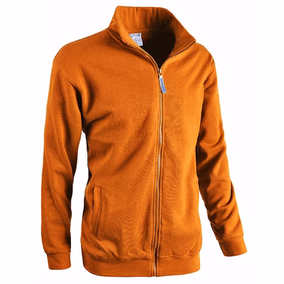 Immagine di Felpa zip lunga SOTTOZERO JUMP colore arancio taglia XXXXL