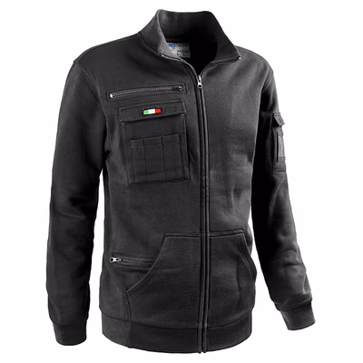 Immagine di Felpa zip lunga SOTTOZERO RAIL colore nero taglia XXL