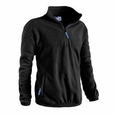 Immagine di Pile mezza zip SOTTOZERO SVEZIA 100% poliestere colore nero taglia M