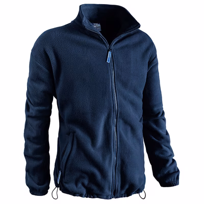 Immagine di Pile zip lunga SOTTOZERO NORVEGIA 100% poliestere colore blu navy taglia S