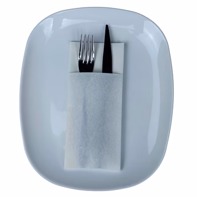 Immagine di Tovagliolo piegato porta posate MCR DRY cm 40x35 colore bianco