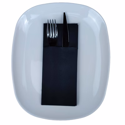 Immagine di Tovagliolo piegato porta posate MCR DRY cm 40x35 colore nero