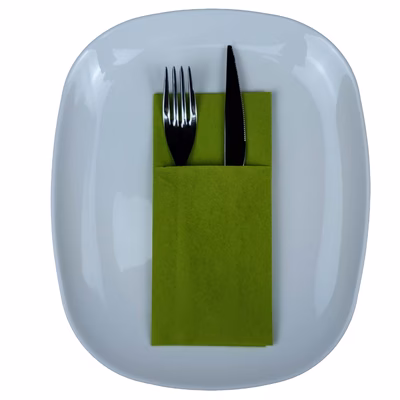 Immagine di Tovagliolo piegato porta posate MCR DRY cm 40x35 colore kiwi