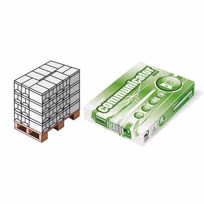 Immagine di Pallet carta bianca per fotocopie A4 g80 MONDI COMMUNICATOR BASIC risma da 500 fogli (Lazio)