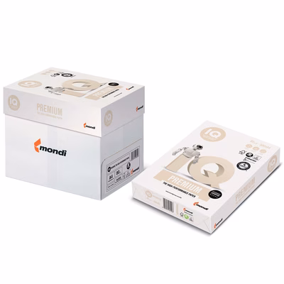 Immagine di Carta bianca per fotocopie A4 g80 MONDI IQ TRIOTEC PREMIUM risma da 500 fogli