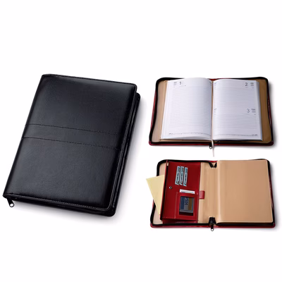 Immagine di Agenda borsello giornaliera 17x24 nero 30+