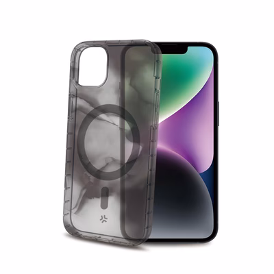 Immagine di Cover tpu + policarbonato Nero CELLY MAGSHADES - Cover semi-trasparente dotata di tecno MAGSHADES105