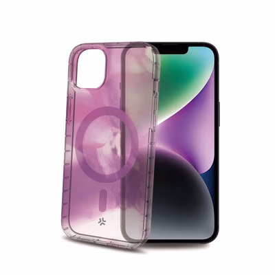 Immagine di Cover tpu + policarbonato Viola CELLY MAGSHADES - Cover semi-trasparente dotata di tecno MAGSHADES10