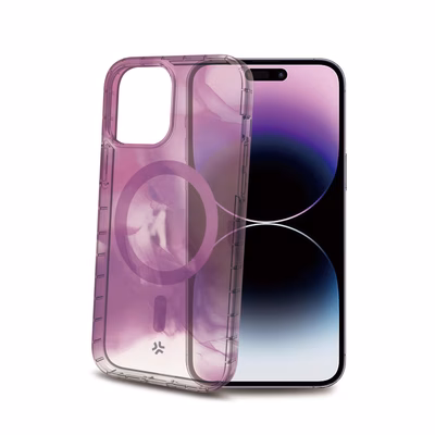 Immagine di Cover tpu + policarbonato Viola CELLY MAGSHADES - Cover semi-trasparente dotata di tecno MAGSHADES10