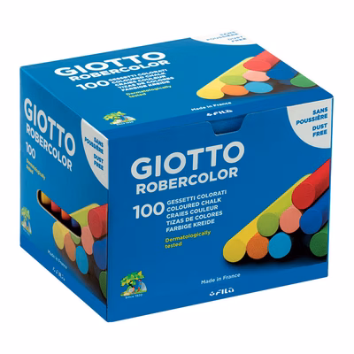 Immagine di Gessetti GIOTTO ROBERCOLOR colori assortiti 100pz