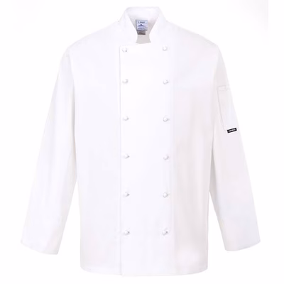 Immagine di Giacca da chef 100% cotone bianco S
