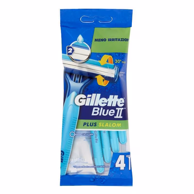 Immagine di Rasoio GILLETTE usa&getta SLALOM PLUS 4 pezzi
