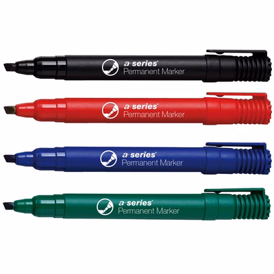 Immagine di Pennarello permanent A-SERIES punta a scalpello colori assortiti